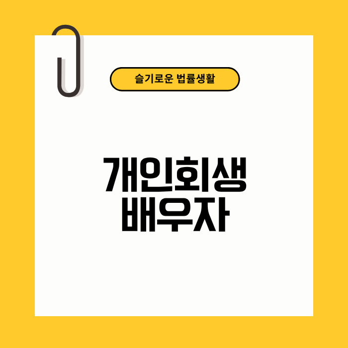 개인회생 배우자