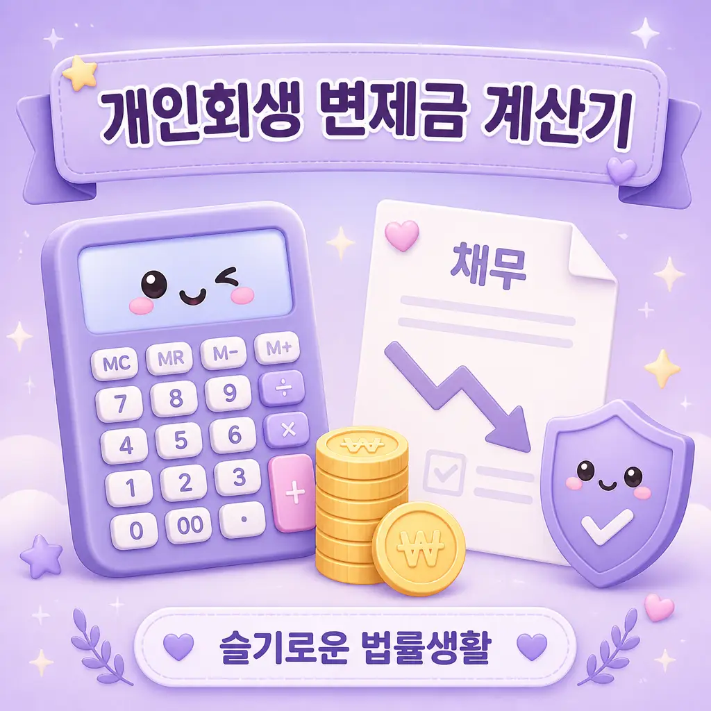 개인회생 변제금 계산기와 월 변제금 안내