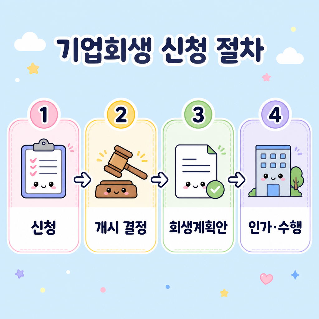 기업회생 신청 절차 기업회생 신청 절차 신청 개시결정 회생계획안 인가