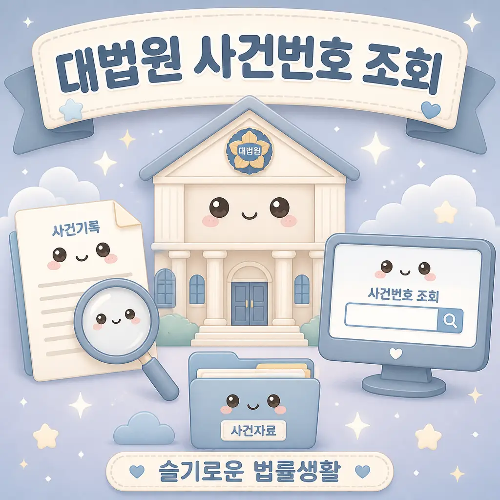 대법원 사건번호 조회 방법과 사건부호 안내