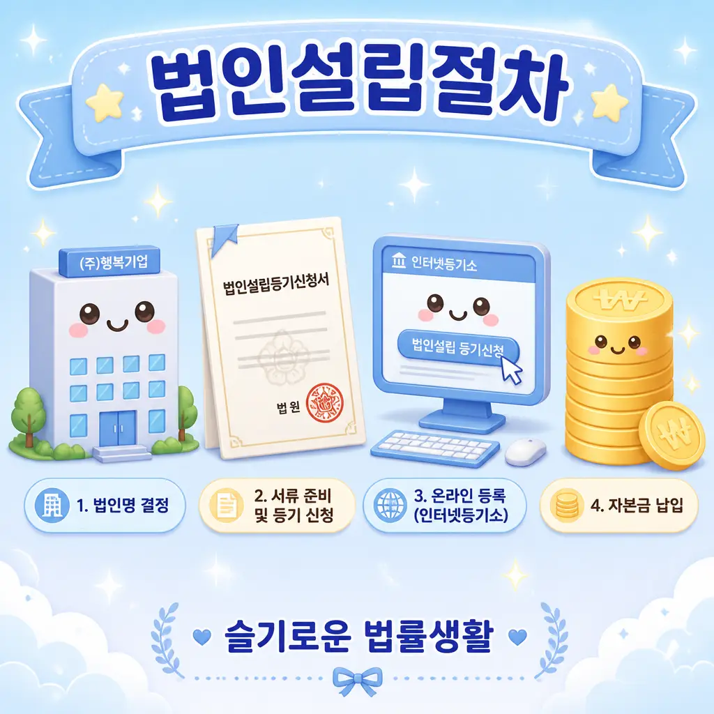 법인설립절차 단계와 미래등기시스템 안내