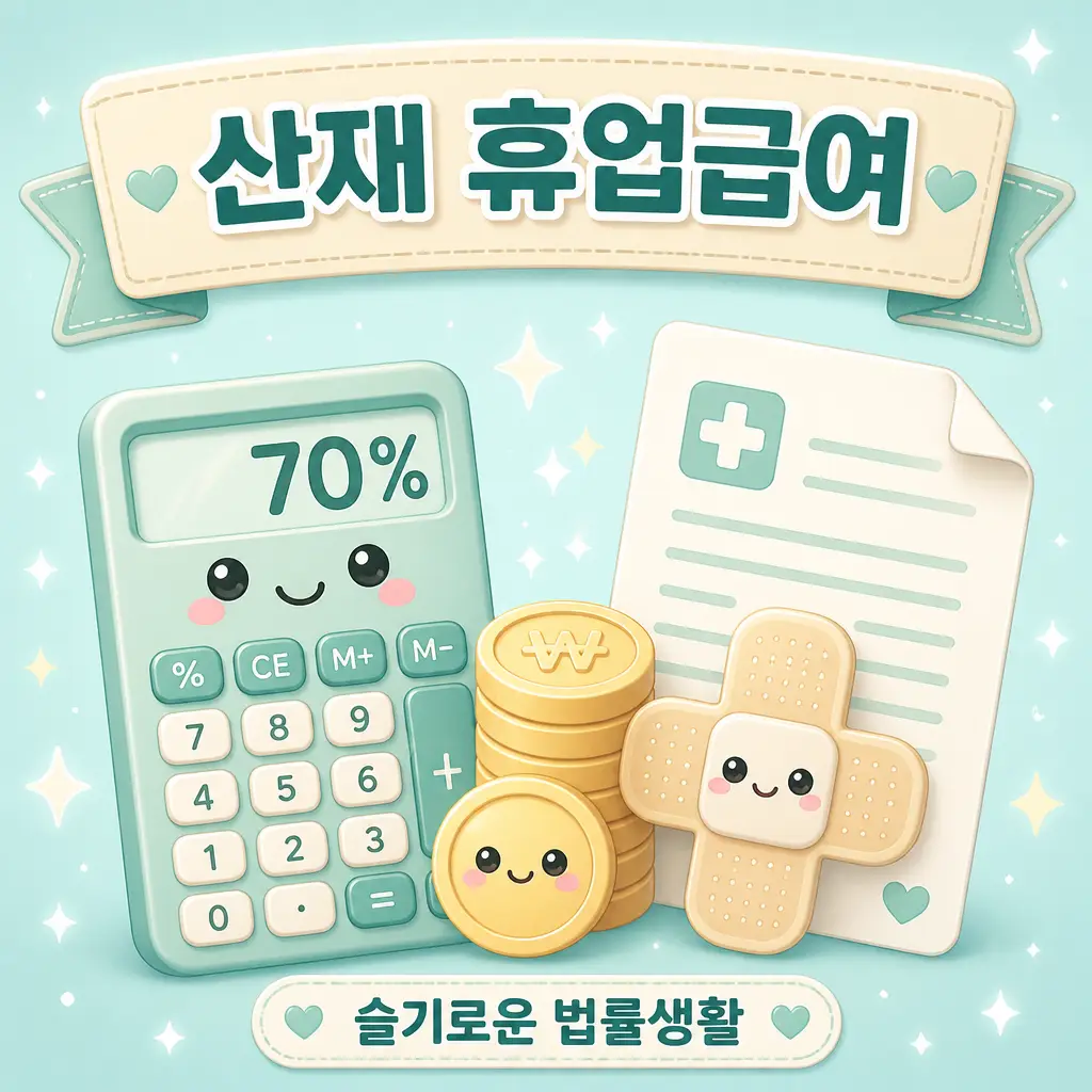 산재 휴업급여 70% 계산과 신청 안내