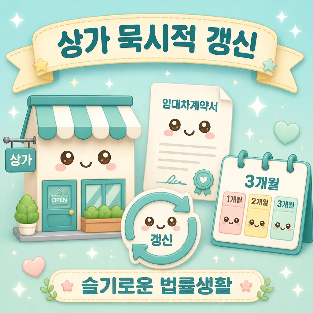 상가임대차 묵시적 갱신 후 계약해지 안내