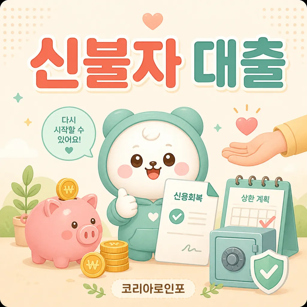 신불자 대출 정부 지원 종류와 신청 자격 안내