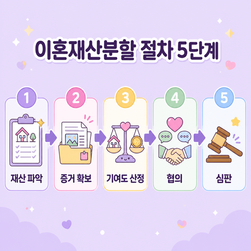 이혼재산분할 절차 5단계