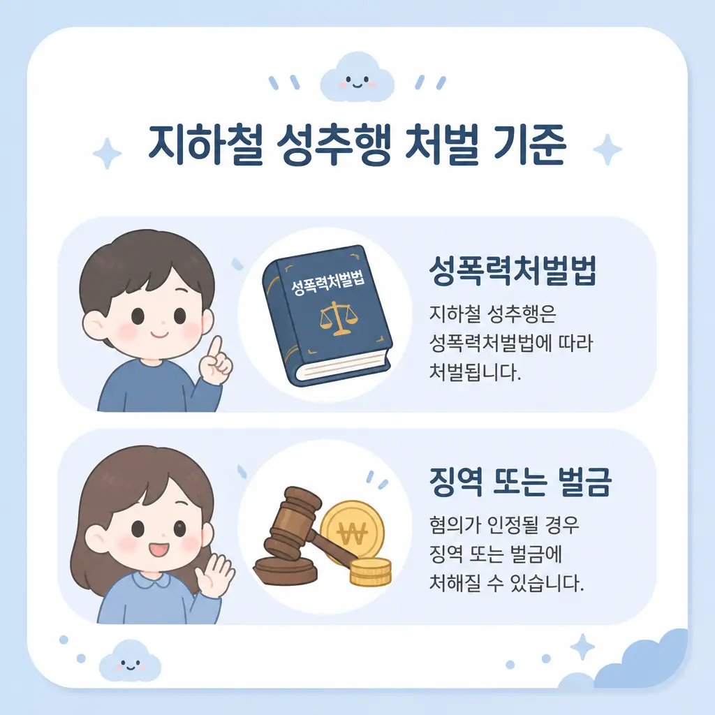 지하철 성추행 처벌 기준 지하철 성추행 처벌 기준