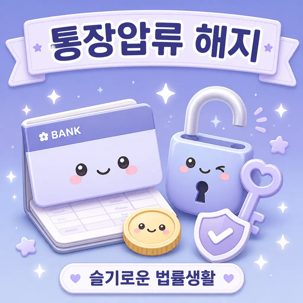 통장압류 해지 방법 안내