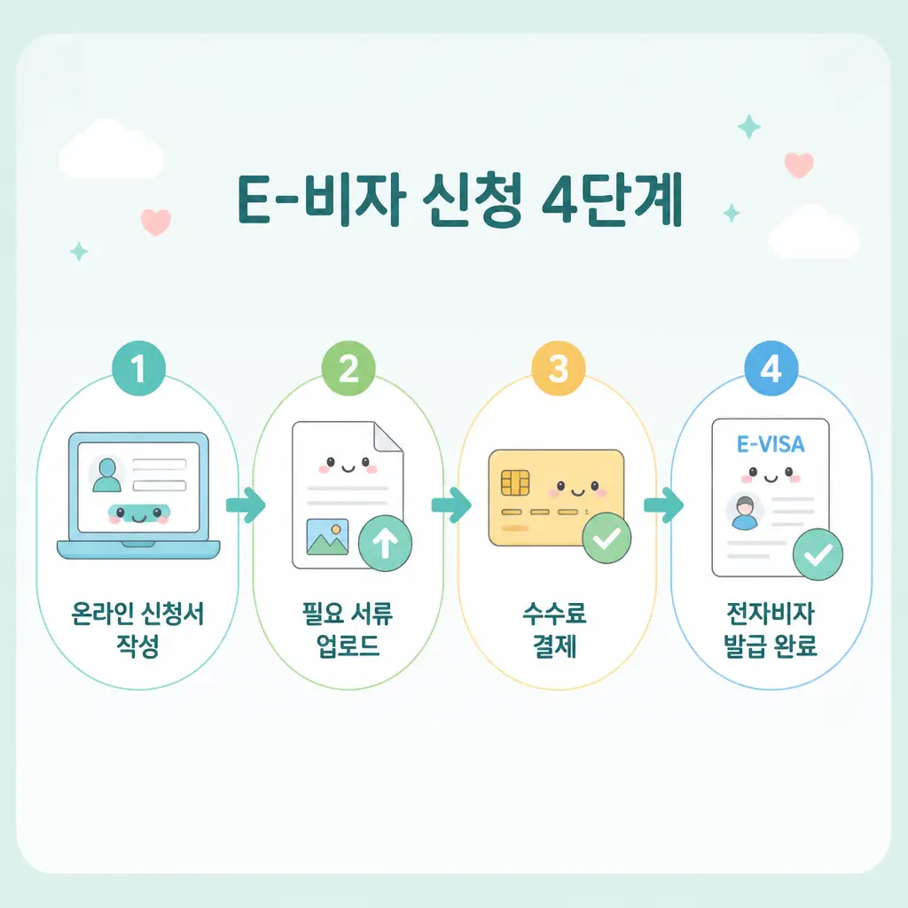 E-비자 신청 4단계 베트남 비자 발급 E-비자 신청 4단계