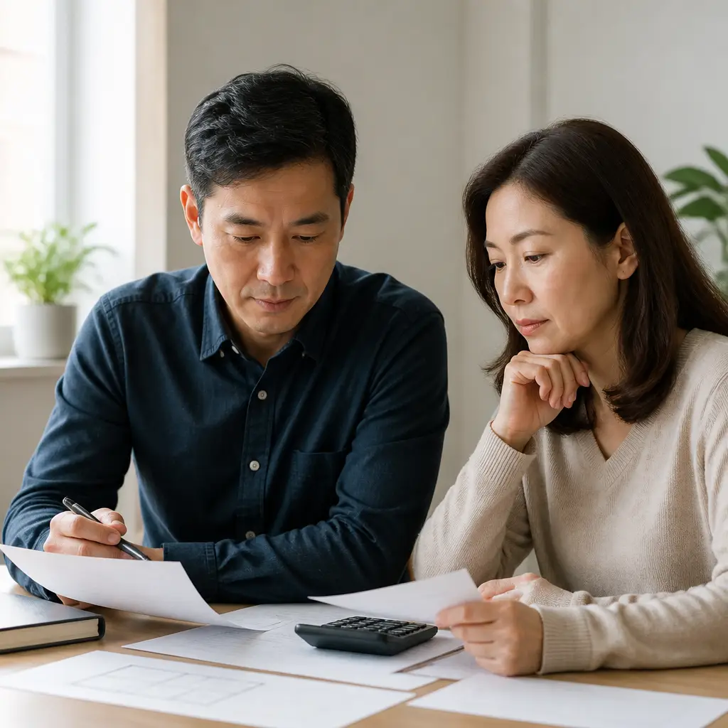 부담부증여 취득세 상담 부담부증여 취득세를 상담하며 서류를 검토하는 모습